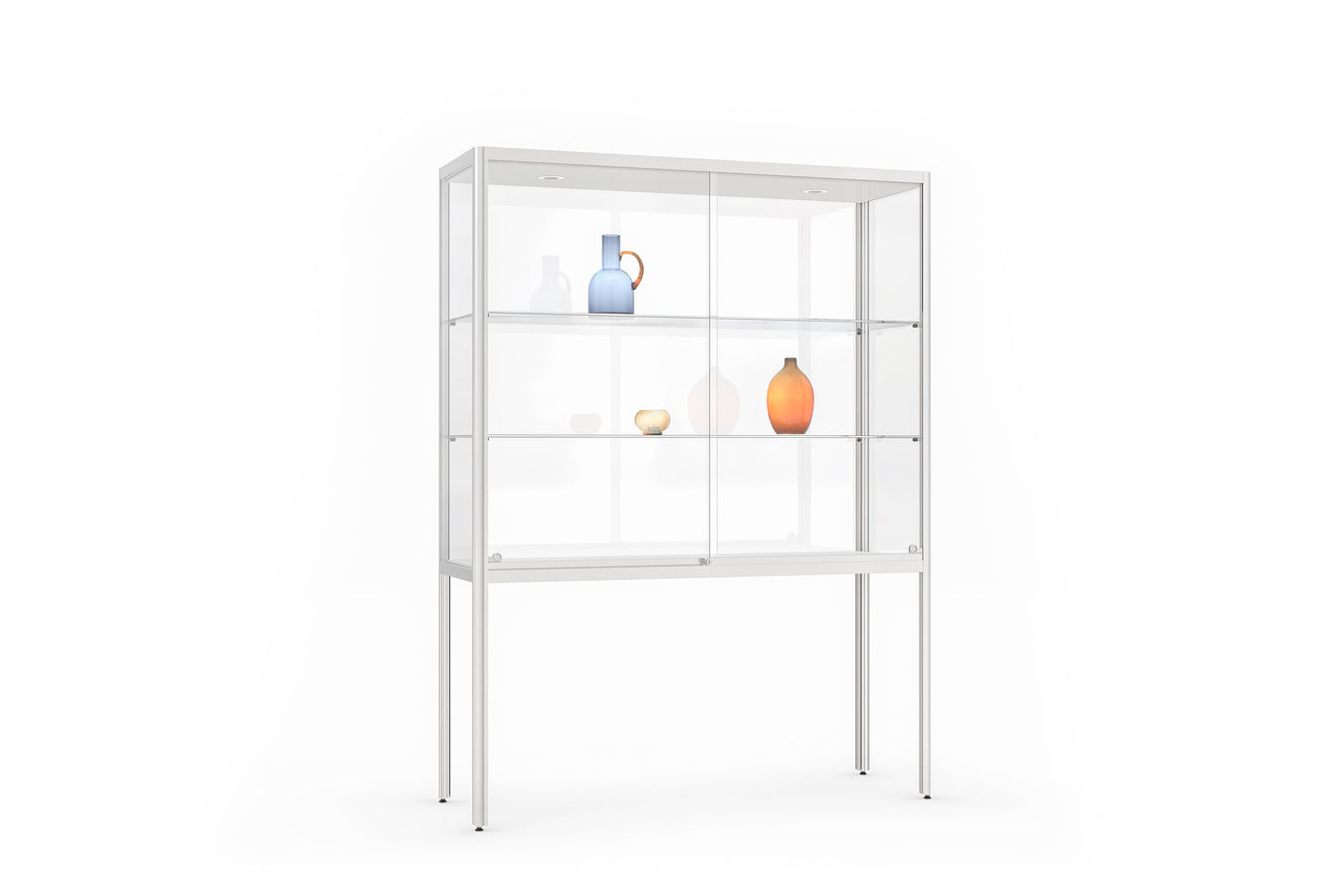 Hochwertige Glasvitrine zur eleganten Präsentation von Gegenständen – Stilvolle Vitrine mit optimalem Schutz für jeden Raum