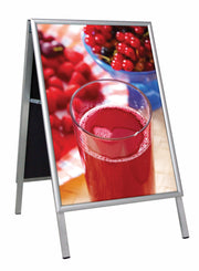 Kundenstopper Indoor  Alu silber