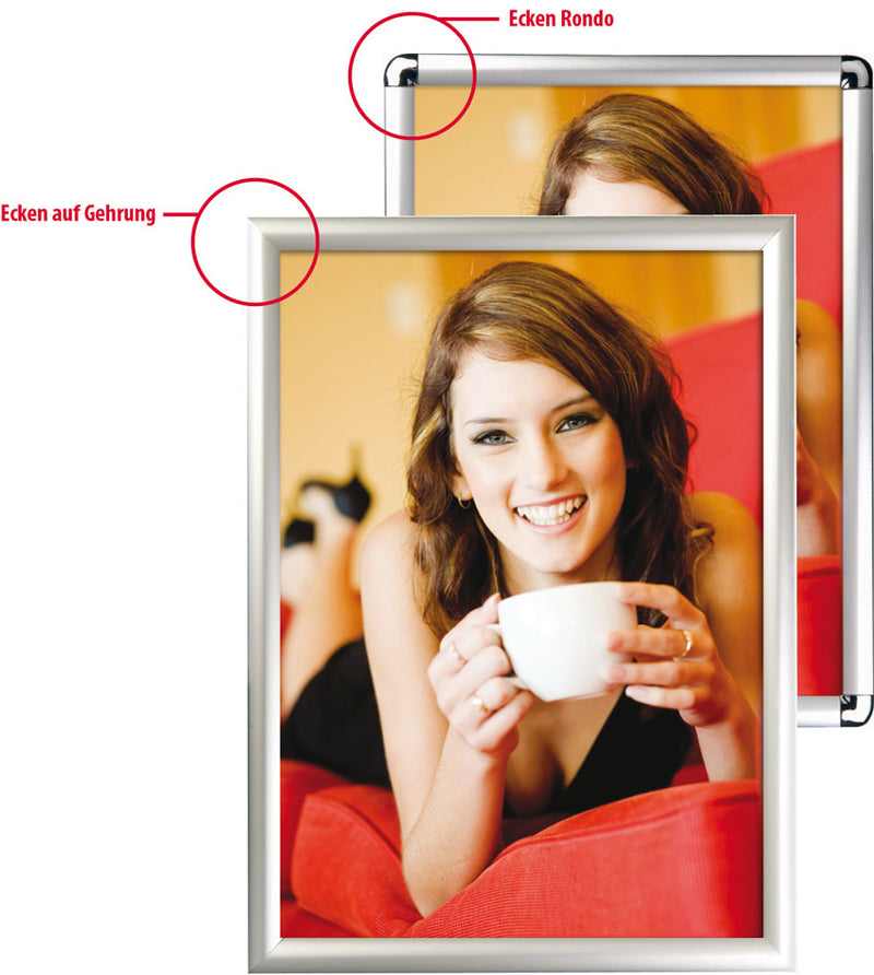 Klapprahmen 25 mm Rondo und Gehrung