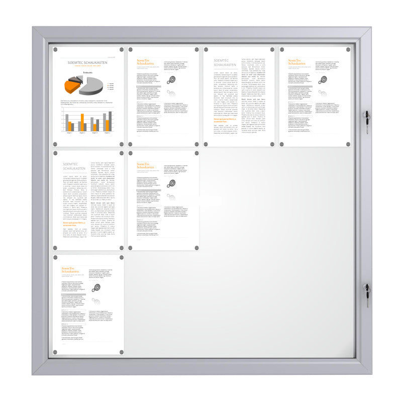 Schaukasten für außen 12 mal DIN A4