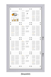 Schaukasten für außen in 12 mal DIN A4 in 3 mal 4