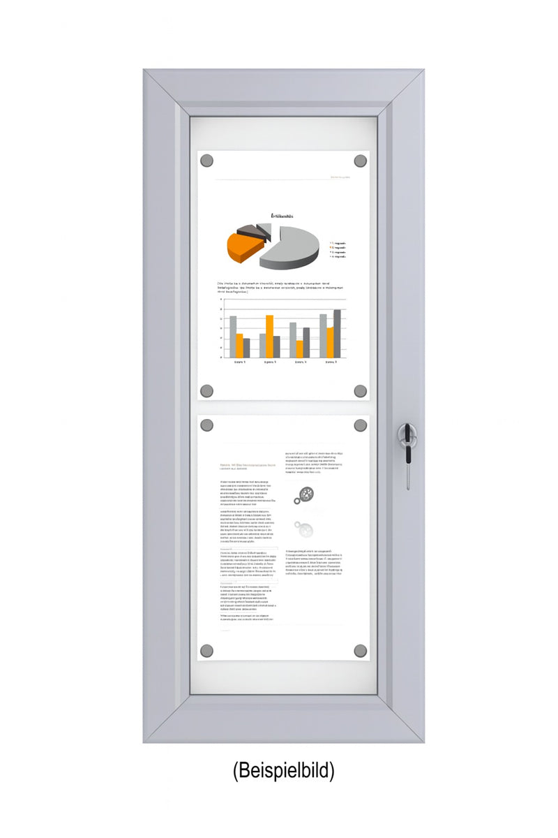 Schaukasten für außen in 2 mal DIN A4 in 1 mal 2