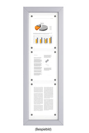 Schaukasten für außen in 3 mal DIN A4 in 1 mal 3