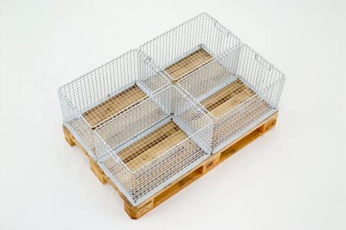 5x Drahtgitter-Stapelkörbe & Gitterboxen | Platzsparende Lagerlösungen