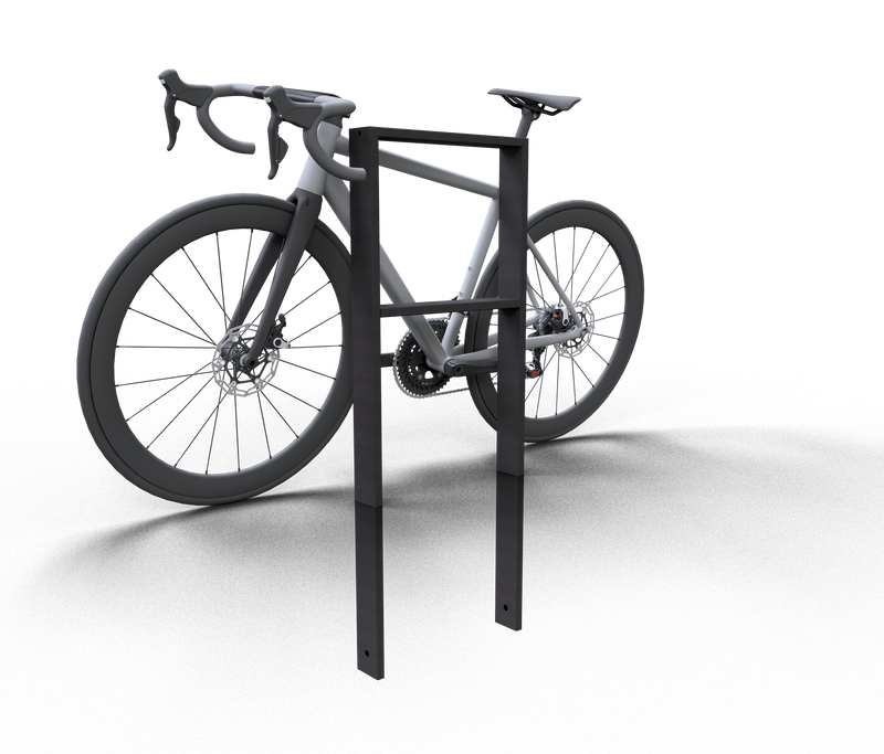 Anlehnbügel 80x 20 mm mit Querholm
