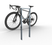 Anlehnbügel 80x 20 mm mit Querholm
