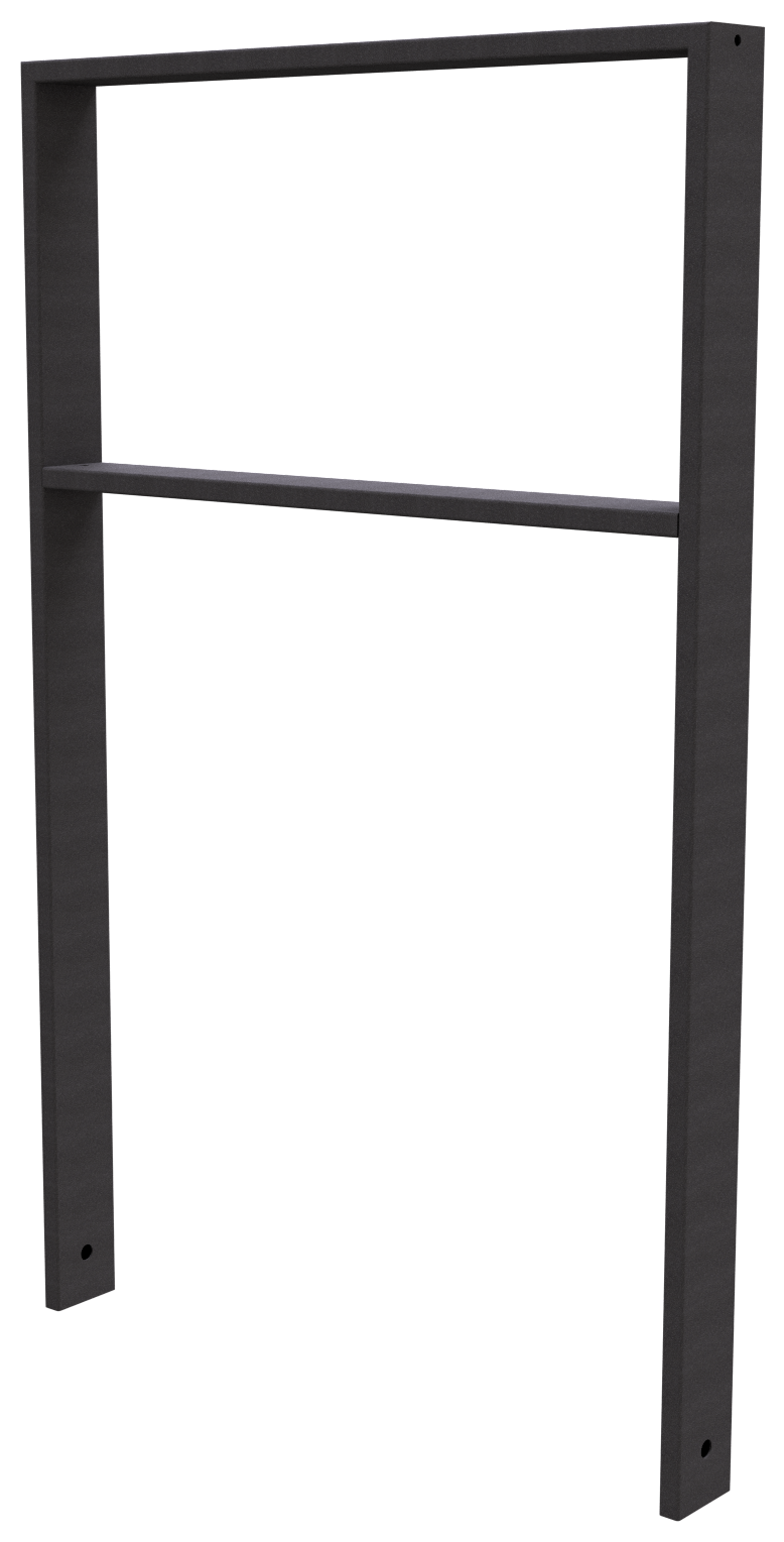 Anlehnbügel 80x 20 mm mit Querholm