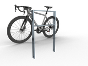 Anlehnbügel 80x 20 mm mit Querholm