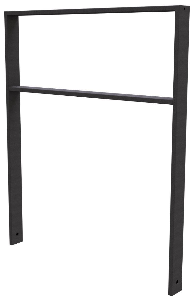 Anlehnbügel 80x 20 mm mit Querholm