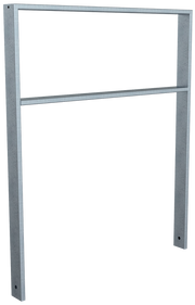 Anlehnbügel 80x 20 mm mit Querholm