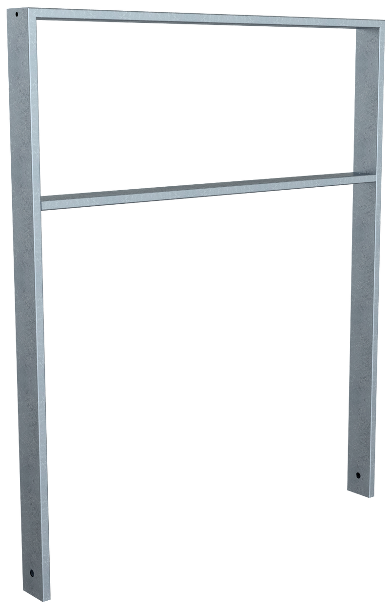 Anlehnbügel 80x 20 mm mit Querholm