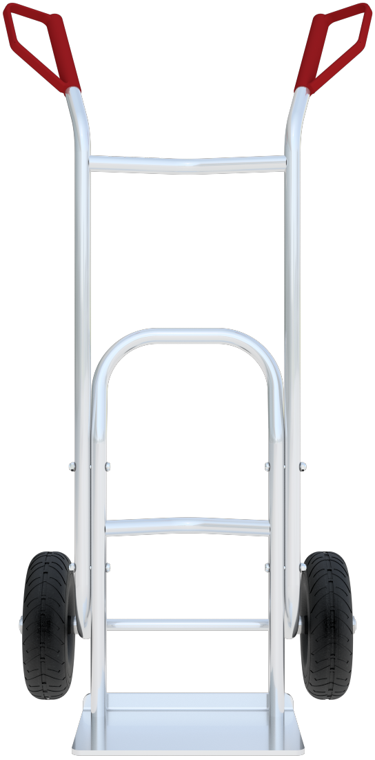 Sackkarre aus Aluminium von vorne