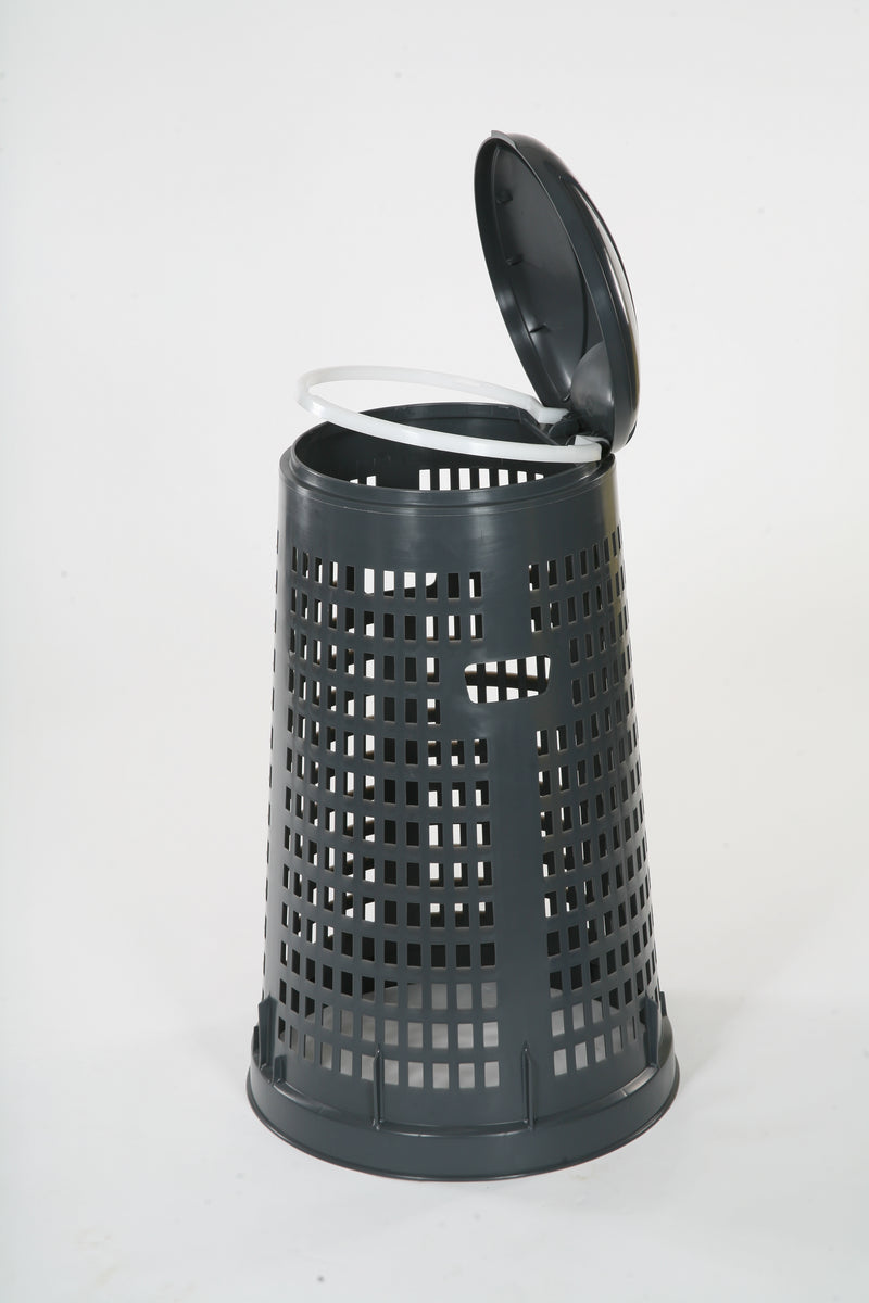 Abfallsammler aus Kunststoff Deckel auf