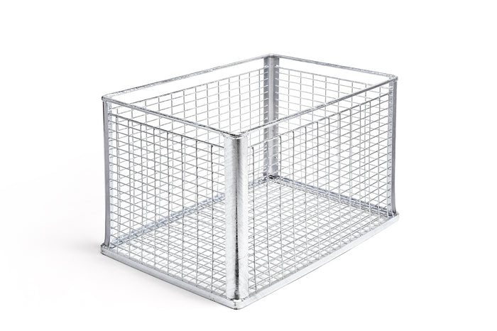 5x Drahtgitter-Stapelkörbe & Gitterboxen | Platzsparende Lagerlösungen