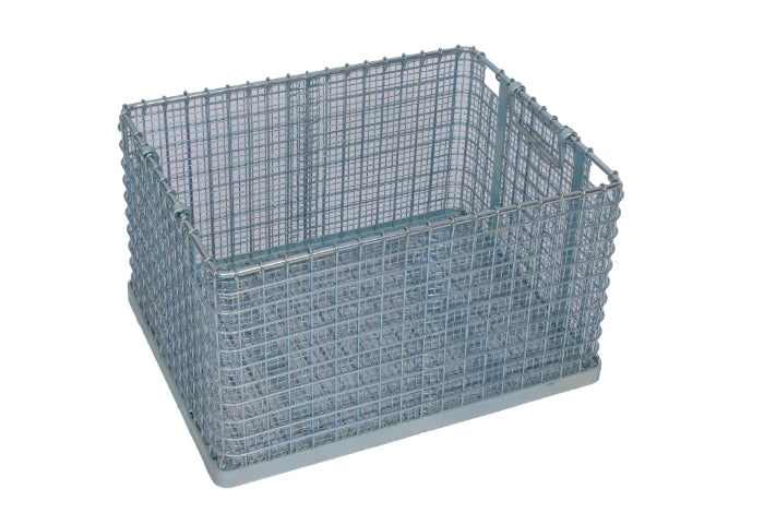 5x Drahtgitter-Stapelkörbe & Gitterboxen | Platzsparende Lagerlösungen
