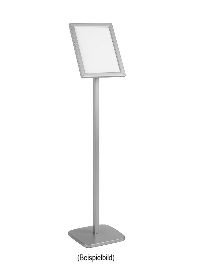 Infoständer Classic mit Deko-Fuß Gehrungsecken