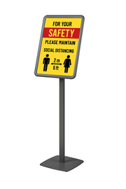 Infoständer Classic A3 mit Stahl-Fuß Rondo