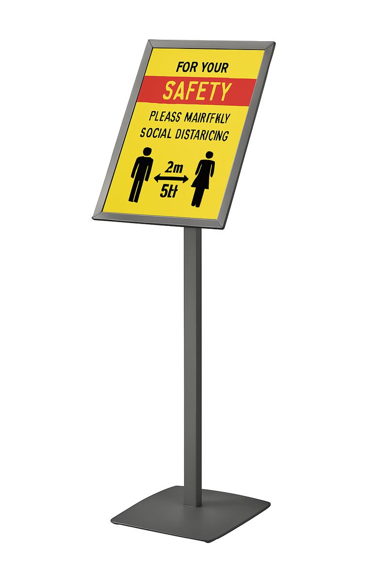 Infoständer Classic A3 mit Stahl-Fuß Gehrung