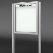 Schaukasten mit Ständern