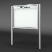 Schaukasten mit Ständern