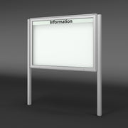 Schaukasten mit Ständern