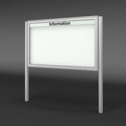 Schaukasten mit Ständern