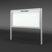 Schaukasten mit Ständern