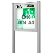 Schaukasten mit Ständer 6 x A4