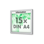 Wandschaukasten 15  x A4