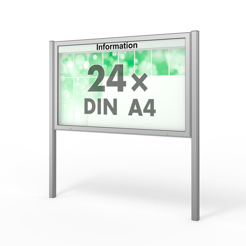 Schaukasten mit Ständer 24 x A4