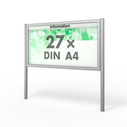 Schaukasten mit Ständer 27 x A4