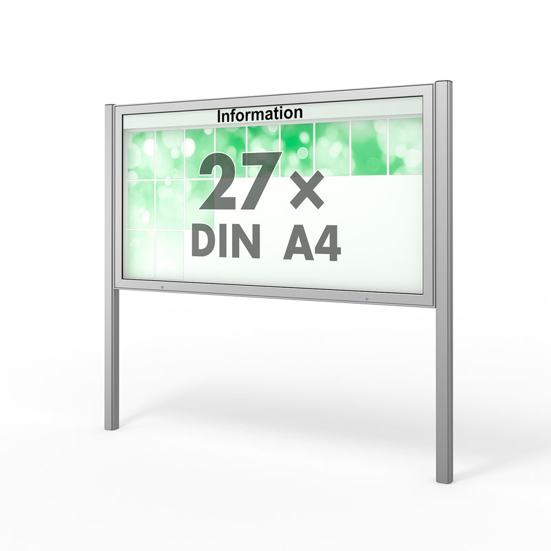 Schaukasten mit Ständer 27 x A4