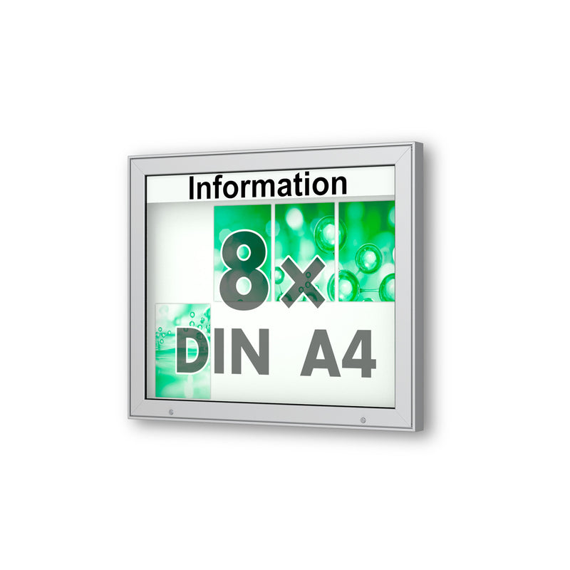 Wandschaukasten 8 x A4