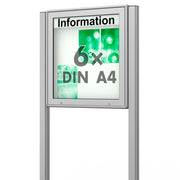 Schaukasten mit Ständern 6 x A4