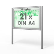 Schaukasten mit Ständern 21 x A4
