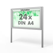 Schaukasten mit Ständern 24 x A4