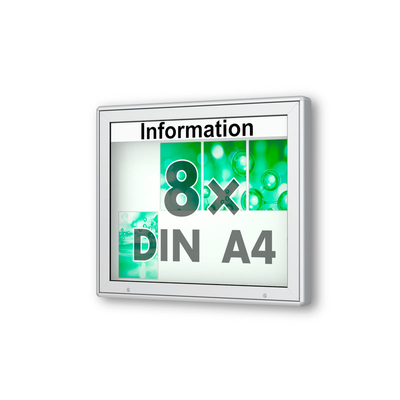 Wandschaukasten 8 x A4