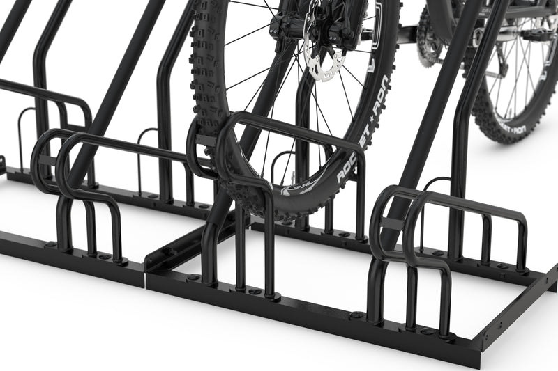 Detailbild Fahrradreifen in Fahrradständer