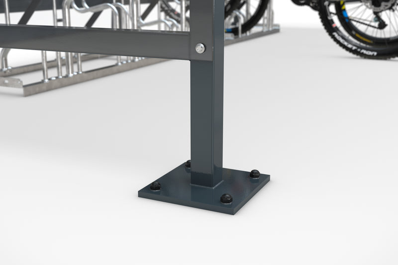 Fahrradüberdachung Unterstand Bamberg Detail