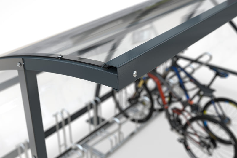 Fahrradüberdachung Unterstand Bamberg Detail Dach