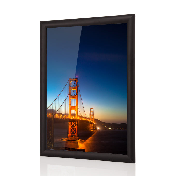 Klapprahmen schwarz matt