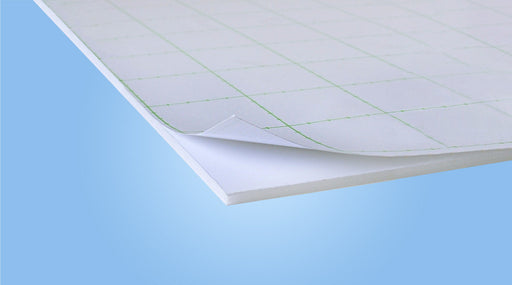 Leichtschaumplatte selbstklebend weiß