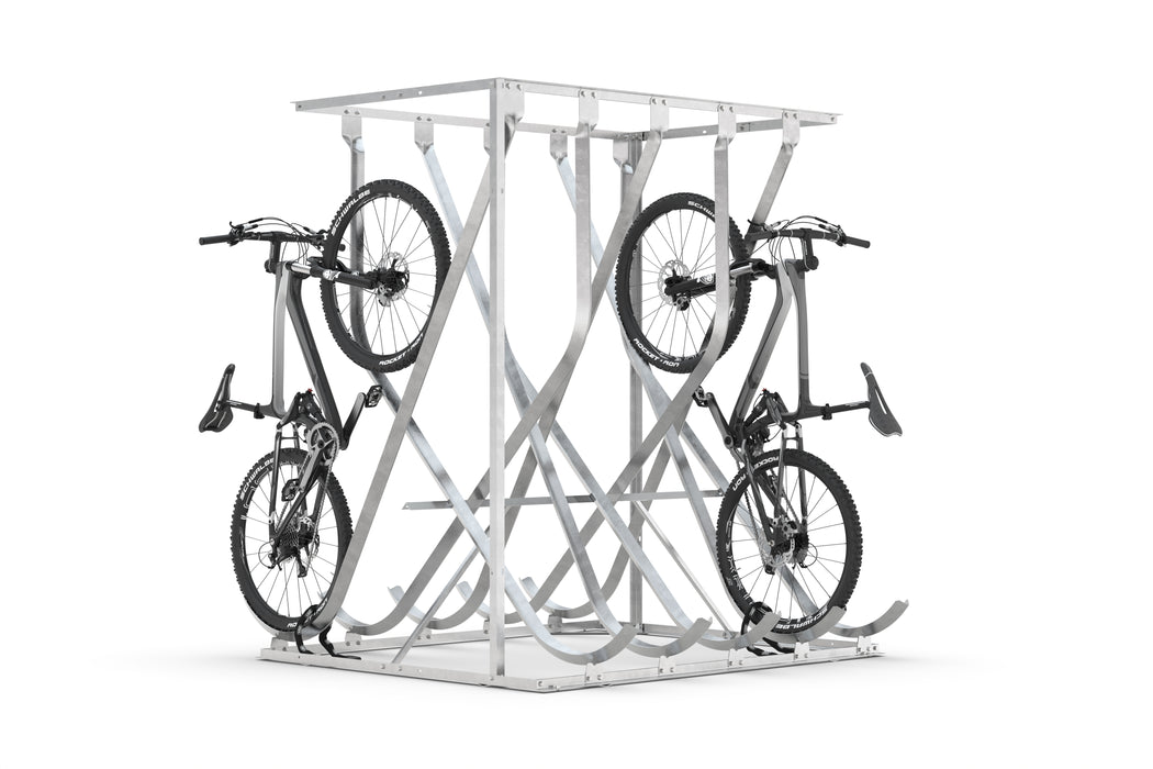 Schräghochparker SF & SW – Platzsparendes Fahrradparken